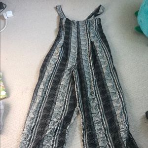 Urban outfitters black and white pattern jumpsuit